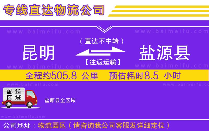 昆明到鹽源縣物流專線