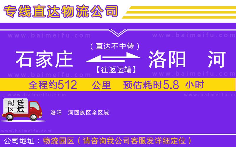 石家莊到洛陽瀍河回族區物流專線